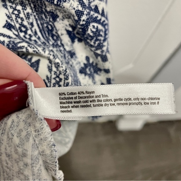 Lucky Brand Blue and White Tank Top - Picture 6 of 7